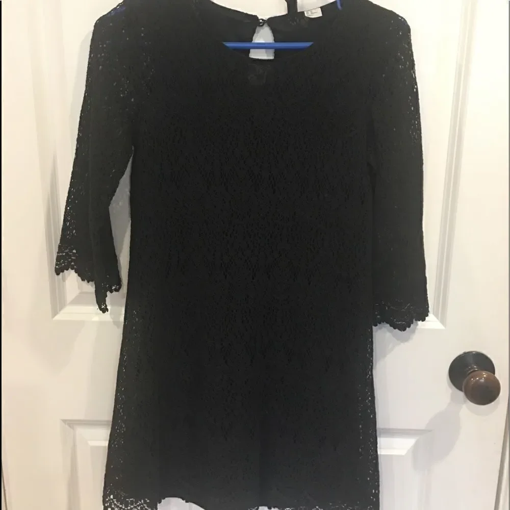 H&M XS black lace cocktail formal dress party holiday